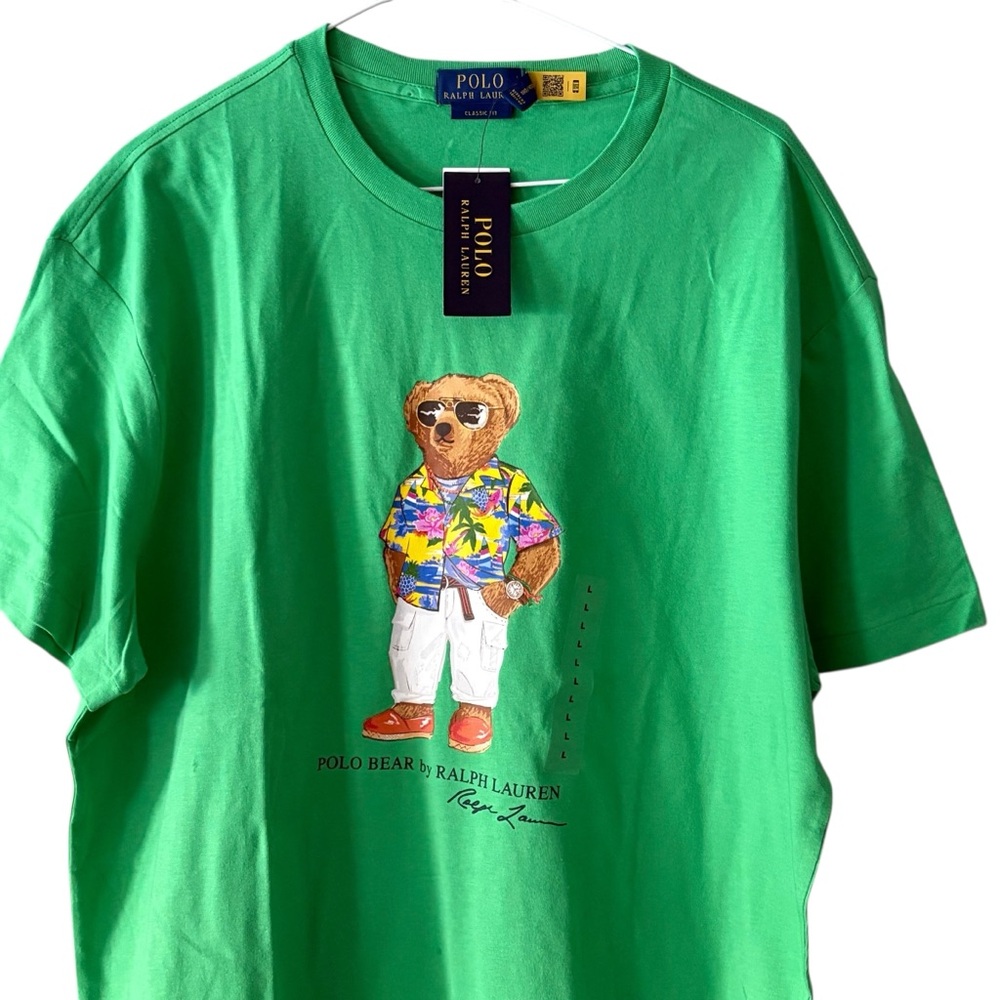 Polo Ralph Lauren Men’s S/S T Shirt Tropical Iconic POLO Bear Size Large NWT